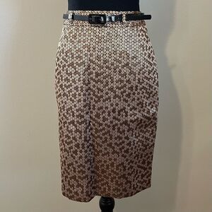 Worthington Gold Belted‎ Pencil Skirt